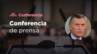 El presidente Mauricio Macri brindó una conferencia de prensa