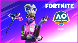 FORTNITE AUSTRALIAN OPEN SUMMER SMASH REWARDS- KOMPLEX SKIN, STREET SHINE PICKAXE, PAINT SPLASH WRAP
