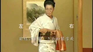 着物の帯の結び方　二重太鼓（ミラーレッスン版・後編）