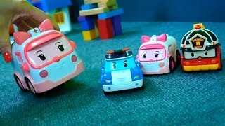Игра в Вышибалы - Робокар Поли новые серии с машинками