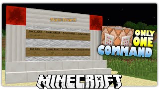 Keep Track of HIDDEN Minecraft Stats LIVE! | Custom Command