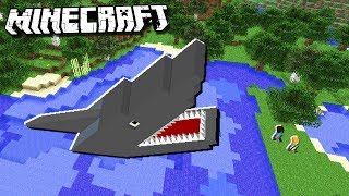GIANT JAWS SHARK ATTACK in Minecraft!