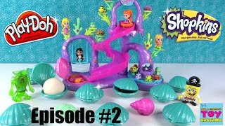 Play Doh Shopkins Under The Sea Splashlings Surprise Toys Opening #2 | PSToyReviews