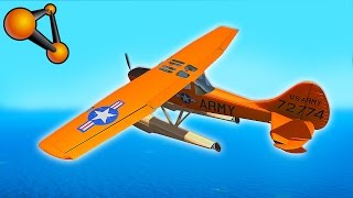Beamng drive - ПЕРВЫЙ ВОДНЫЙ САМОЛЕТ | Cessna L-19/O-1 Bird Dog