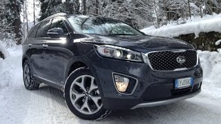 NEW KIA SORENTO 2015 - FIRST SNOW TEST DRIVE ONLY SOUND