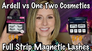 ARDELL vs ONE TWO COSMETICS - Full Strip Magentic Lashes Showdown & Review (Cruelty Free)