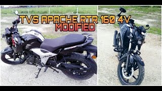 Handle Bar Mirrors And Smoke tapping (light, indicators) Tvs apache rtr 160 4v Modified