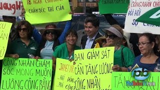 Nghiệp đoàn UDW biểu tình phản đối GSV Janet Nguyễn, đòi tăng lương