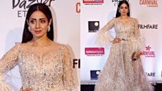 Sridevi Hot In Shimmer Gown At Filmfare Glamour And Style Awards 2017