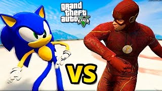 GTA 5 моды: СОНИК ПРОТИВ ФЛЕША (SONIC VS FLASH) - Супергерои в GTA 5