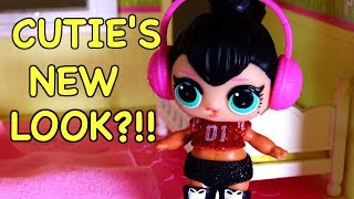 LOL SURPRISE DOLLS Cutie Colors Her Hair Black And Changes Her Attitude!