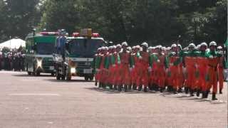 警視庁機動隊 観閲式 分列行進 review of Tokyo M.P.D. riot police 2012