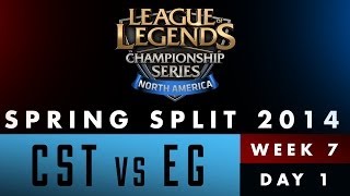 LCS NA Spring Split 2014 - CST vs EG - Week 7 Day 1