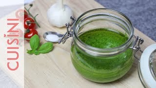 GRÜNES PESTO selber machen | Basilikum Pesto Rezept | einfach & schnell - CUISINI