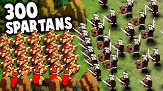 300 SPARTANS! NEW Battle Simulator Game!  (Thermopylae 300 Spartans in Hyper Knights: Battles)