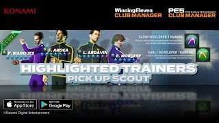 PES Club Manager - Highlighted Trainer Scout & Trainer Contact