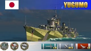 Грамотная игра на японском эсминце 9 уровня - Yugumo | WoWS Replays