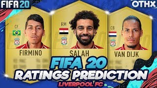 FIFA 20 | Liverpool FC Player Ratings Predictions w/ Salah, Van Dijk, Firmino  @Onnethox