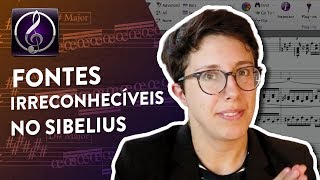 Fontes irreconhecíveis no Sibelius. Por que acontece isso? // TUTORIAL DE SIBELIUS