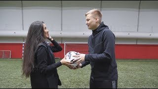 ФУТБОЛЬНЫЙ CHALLENGE С ДЕВУШКОЙ