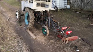 Настройка плуга и двухосный прицеп  своими руками