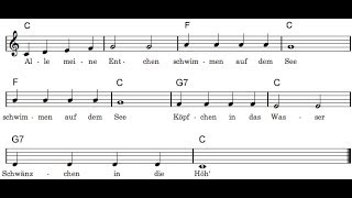 Tutorial - Alle meine Entchen auf dem Klavier | Klavier lernen leicht gemacht!