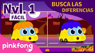 Bebé Auto de Halloween | ¡Encuentra las diferencias!???? | Fácil | Pinkfong Canciones Infantiles
