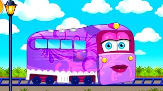 Мультик про Паровозик.  Паровозик мойка мультик для детей на русском. Tain wash video for kids