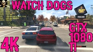 WATCH DOGS | GTX  1080 TI |  4K UHD 3840X2160 | FRAME PERFORMANCE | 5960X