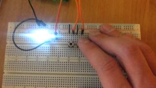 Arduino uno и регулятор яркости светодиода на двух кнопках проект