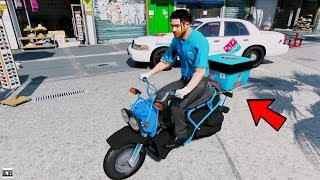 GTA 5 REAL LIFE MOD SS8#19 DOMINO'S PIZZA DELIVERY JOB