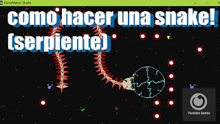 Como hacer una snake ( estilo slither.io ) [ Tutorial - Game Maker ]