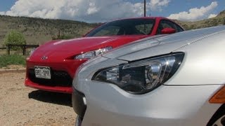 2013 Subaru BRZ vs Scion FR-S 0-60 MPH Mile High Mashup Review