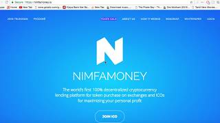 Nimfamoney ICO world’s first 100% decentralized cryptocurrency lending platform