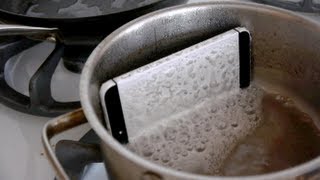iPhone 5 Dissolves in a Sodium Hydroxide Test - Will it Survive?