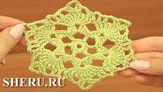 Crochet Octagon Pattern Урок 17 часть 1 из 2 Полотно из шестиугольных мотивов