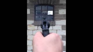 Zoraki k10 r1 flobert 6mm rubber ammunition short shots in the window from 5 meters