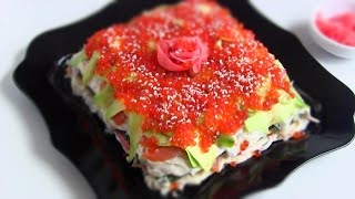 СУШИ - ТОРТ ЗАКУСОЧНЫЙ /Праздничный Торт-Салат