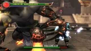 Orochi Hellbeast vs Shang Tsung *Bosses Fixed Codes* (Ps2 Mortal Kombat: Shaolin Monks)