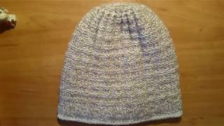 #Двойная+ вязаная мужская шапка+ спицами . How to Knit | Men's Beanie.+szydełkowan +πλέξιμοie