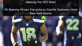 seattle seahawks pick off eli manning 5 interceptions vs seahawks times in 23 0 rout of new york gi