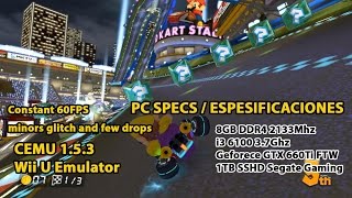 Super Mario Kart 8 - Cemu 1.5.3 - PC i3 6100 Geforce GTX 660Ti