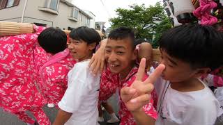 令和元年  　平塚市  三嶋神社　例大祭　本社神輿おもてなし渡御です　（生）。