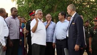 OLD ARMY HOSPITAL SITE VISIT BY PRESIDENT GOTABAYA RAJAPAKSA