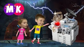 СЕРИЯ 1. Макс, Катя и машина времени. В гостях у ДИНОЗАВРОВ. Max and Katy visiting DINOSAUR.