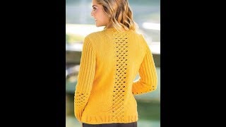Простой Универсальный Модный Вязаный Кардиган Спицами 2018 / Fashionable Cardigan Knitting Needles