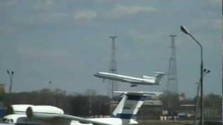Russian Airliner Tupolev TU-154 Airplane Flight Control Problems