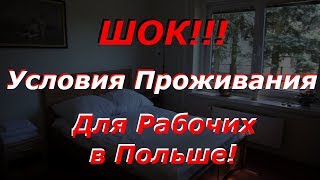 Работа в Польше! ШОКИРУЮЩИЕ УСЛОВИЯ ПРОЖИВАНИЯ!