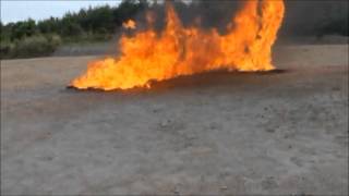 火災旋風の屋外実験#2　Fire whirl experiment in the outdoors