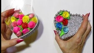ПОСМОТРИТЕ! НЕОБЫКНОВЕННЫЙ ПОДАРОК из ПЛАСТИКОВОЙ БУТЫЛКИ ко дню святого Валентина и 8 Марта DIY.